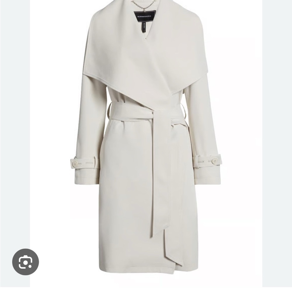 Elegant Cream Trench Coat
